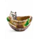Фигурное кашпо Хорошие Сувениры Котенок в корзинке 7751153 23x21x18 см 4 л