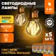 Набор ламп светодиодных Wolta Wf-g45-9w3ke27 E27 220-240 В 9 Вт шар малый прозрачный 810 Лм теплый белый (желтый) свет 5 шт