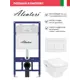 Инсталляция Alentori SISTEMA 52 AL.SIS11T с клавишей Alentori CHIAVE A матовый белый AL.CHI020WM Hansgrohe CreekTide Q унитаз 540x360 белый