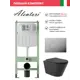 Комплект инсталляция с унитазом Alentori ALS.SIS1101.CRC0140 цвет черный