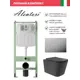 Комплект инсталляция с унитазом Alentori ALS.SIS1101.CRQV0240 цвет черный