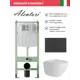 Комплект инсталляция с унитазом Alentori ALS.SIS1101.MBAL.FLU40106.W цвет белый