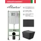 Комплект инсталляция с унитазом Alentori ALS.SIS1101.MBQ0140 цвет черный