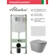 Комплект инсталляция с унитазом Alentori ALS.SIS1101.WHC0130 цвет серый