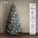Ель искусственная KREAFORTA заснеженная с шишками 300 см зеленый