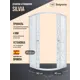 Душевой уголок Belgranio Silvia 1/4 круга 90x90см белый профиль эффект стекла структурный