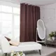 Штора на шторной ленте блэкаут 4300915 145x265 см цвет коричневый