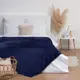 Плед Этель 7829786, 130x175 см, велсофт, цвет синий