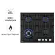 Газовая варочная панель Weissgauff HGG641BEB 60 см 4 конфорки цвет черный