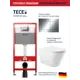 Комплект инсталляция с унитазом Tece 9400412C0110 цвет белый