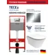 Комплект инсталляции Tece base 2.0 с клавишей Tecenow хром глянц. и унитаз Kerama Marazzi Plaza Modern Торнадо микролифт белый глянцевый