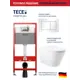 Комплект инсталляция с унитазом Tece 9400413C0120 цвет белый