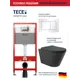 Комплект инсталляция с унитазом Tece 9400413C0140 цвет черный