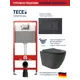 Комплект инсталляция с унитазом Tece 9400414OV0240 цвет черный