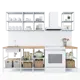 Кухонный гарнитур 180x60 см Вельга цвет белый