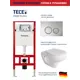 Комплект инсталляция с унитазом Tece S955101AL.FLU40901.W цвет белый