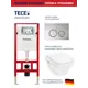 Комплект TECEspring инсталляция Hansgrohe S955101 унитаз подвесной 54x36 HGSET001 безободковый белый