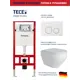 Комплект инсталляция с унитазом Tece S955103AL.FLU40208.W цвет белый