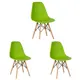 Стулья для кухни Стулбержи Eames 4 шт со спинкой зеленй