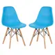 Стулья для кухни Стулбержи со спинкой Eames 2 шт голубой