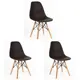 Стулья для кухни Стулбержи со спинкой Eames 3 шт горький шоколад