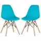 Стулья для кухни Стулбержи со спинкой Eames 2 шт бирюзовый