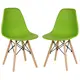Стулья для кухни Стулбержи со спинкой Eames 2 шт фисташковый