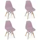 Стулья для кухни Стулбержи Eames 4 шт со спинкой фиолетовый