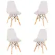 Стулья для кухни Стулбержи Eames 4 шт со спинкой прозрачный