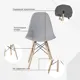 Стулья для кухни Стулбержи со спинкой Eames 3 шт зеленый