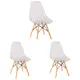 Стулья для кухни Стулбержи со спинкой Eames 3 шт прозрачный