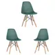 Стулья для кухни Стулбержи комплект Eames Mesh 3 шт темно-зеленый