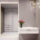 Зеркало с подсветкой One Mirror в алюминиевой раме настенное 200х80см свет холодный белый цвет золото