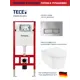 Комплект TECE spring инсталляция S955201 Hansgrohe унитаз подвесной 54x36 HGSET012белый
