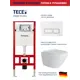 Комплект инсталляция с унитазом Tece S955203AL.FLU40106.W цвет белый