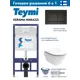 Комплект инсталляции Teymi Aina 52 T70228 с клавишей Aina черный матовый T70013BM и унитаз Kerama Marazzi Plaza Modern Торнадо микролифт белый глянц