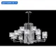 Люстра подвесная Crystal lux Nicolas Cu_3400_315 15 ламп 35 м² цвет прозрачный/никель