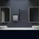 Полотенцесушитель электрический Vincea VTD-1S1 430x597 мм 65 Вт с терморегулятором Е-образный цвет черный матовый
