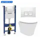 Комплект инсталляция с унитазом Geberit 553459 цвет белый