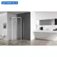 Душевой уголок Belbagno Acqua 222559 1/4 круга 90x90см серебристый блеск профиль эффект стекла прозрачный