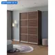 Шкаф-купе Клевер Атина с 2 дверями 240x160х50 см 6 полок ЛДСП цвет шамони темный