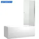 Ширма на ванну Aquanet Alfa 1 NF6211 75x135 профиль серебристый