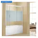 Ширма на ванну Aquanet Practic AE10-B-175H150U-CP 175x150 профиль серебристый