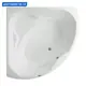 Ванна Aquanet Vitoria 135x135 асимметричная акриловая цвет белый
