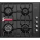 Газовая варочная панель Simfer H60Q41B571 60 см 4 конфорки цвет черный