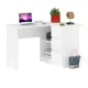 Офисный стол с полкой Свк Мори МС-16 правый 124x77x85 см ЛДСП цвет белый 1025933K