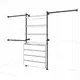 Комплект гардеробной системы Holl system 0-18 280x200x40 см цвет черный