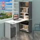 Стол Мэрдэс Стл-овх 70x178x162 см лдсп цвет белый/графит СТЛ-ОВХ+С130Прям ГБЕ
