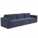 Диван модульный Шарм-дизайн 34062028832 327x70x95 см велюр цвет синий