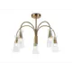 Люстра на штанге Ambrella light High light Lh55701* 5 ламп 23 м² цвет прозрачный/латунь